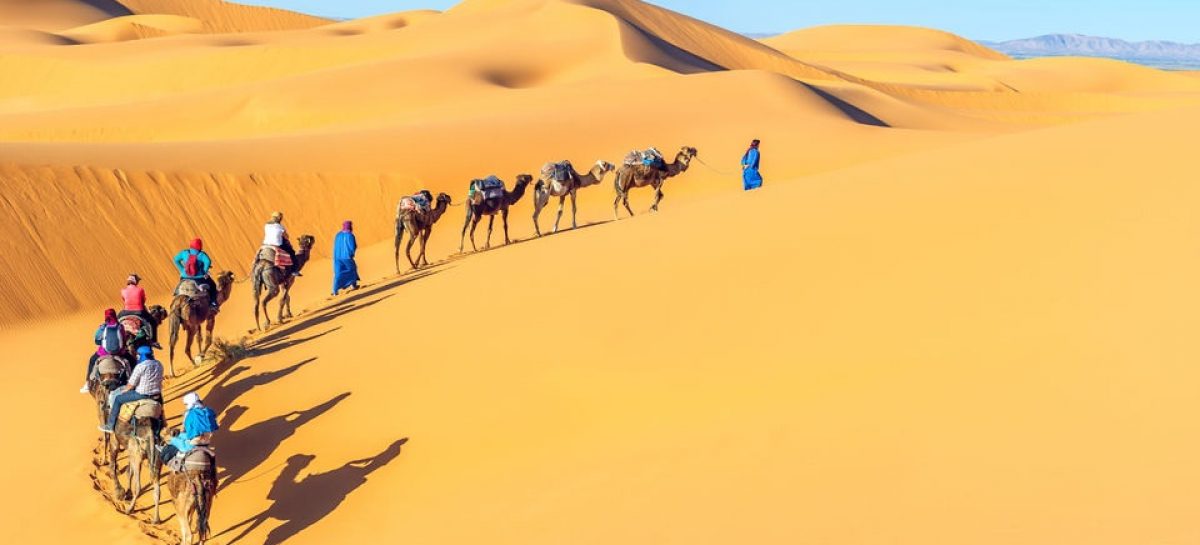 Evening in the Desert of Dubai